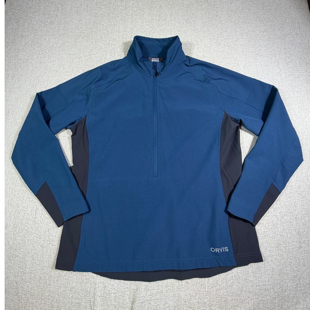 Orvis Women's Blue Half-Zip Utility Jacket